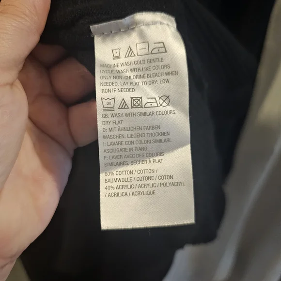 Black Cardigan with Patterned Accents - Picture 5 of 7